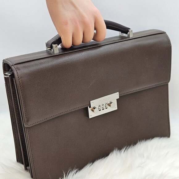 Lanvin Leather Briefcase - Picture 1 of 17